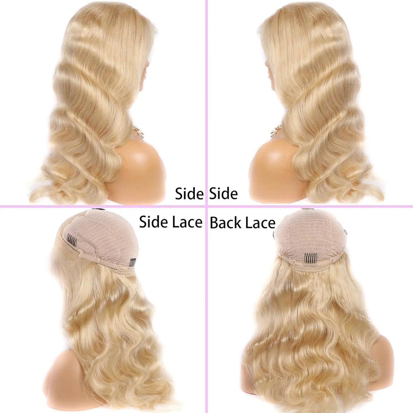 613 Lace Front Wig Human Hair 13x6 Blonde Wig Human Hair 40 Inch Body Wave HD Lace Frontal Wig 250% Density