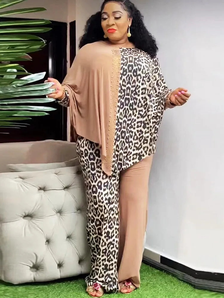2 Piece Women Sets Dashiki African New Arrival Spring Autumn Matching Sets Two Pieces Sets Top Pants Suits Outfits Clothing
