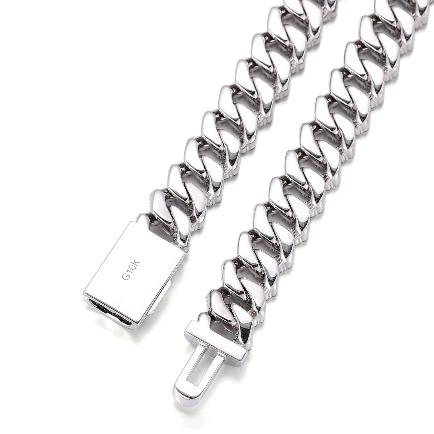 Provence 10K/14K/18K Moissanite Cuban Link Necklace Men's Luxury Chain 12mm Hip Hop Necklace for Women 16-24 Inch Custom Jewelry