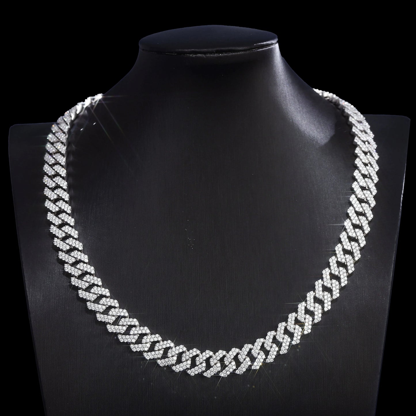 Provence 10K/14K/18K Moissanite Cuban Link Necklace Men's Luxury Chain 12mm Hip Hop Necklace for Women 16-24 Inch Custom Jewelry