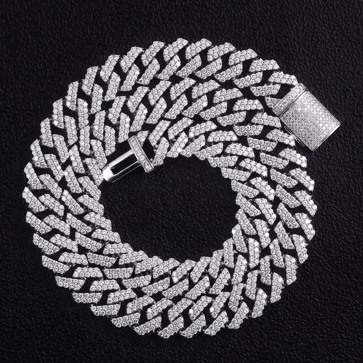 Provence 10K/14K/18K Moissanite Cuban Link Necklace Men's Luxury Chain 12mm Hip Hop Necklace for Women 16-24 Inch Custom Jewelry