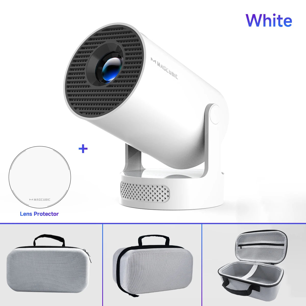 Magcubic HY300 Pro + Ultra Projector 4K 720P Portable Projector with WiFi 6 BT5.4 Auto Vertical Keystone 5W Speaker 180 Rotation